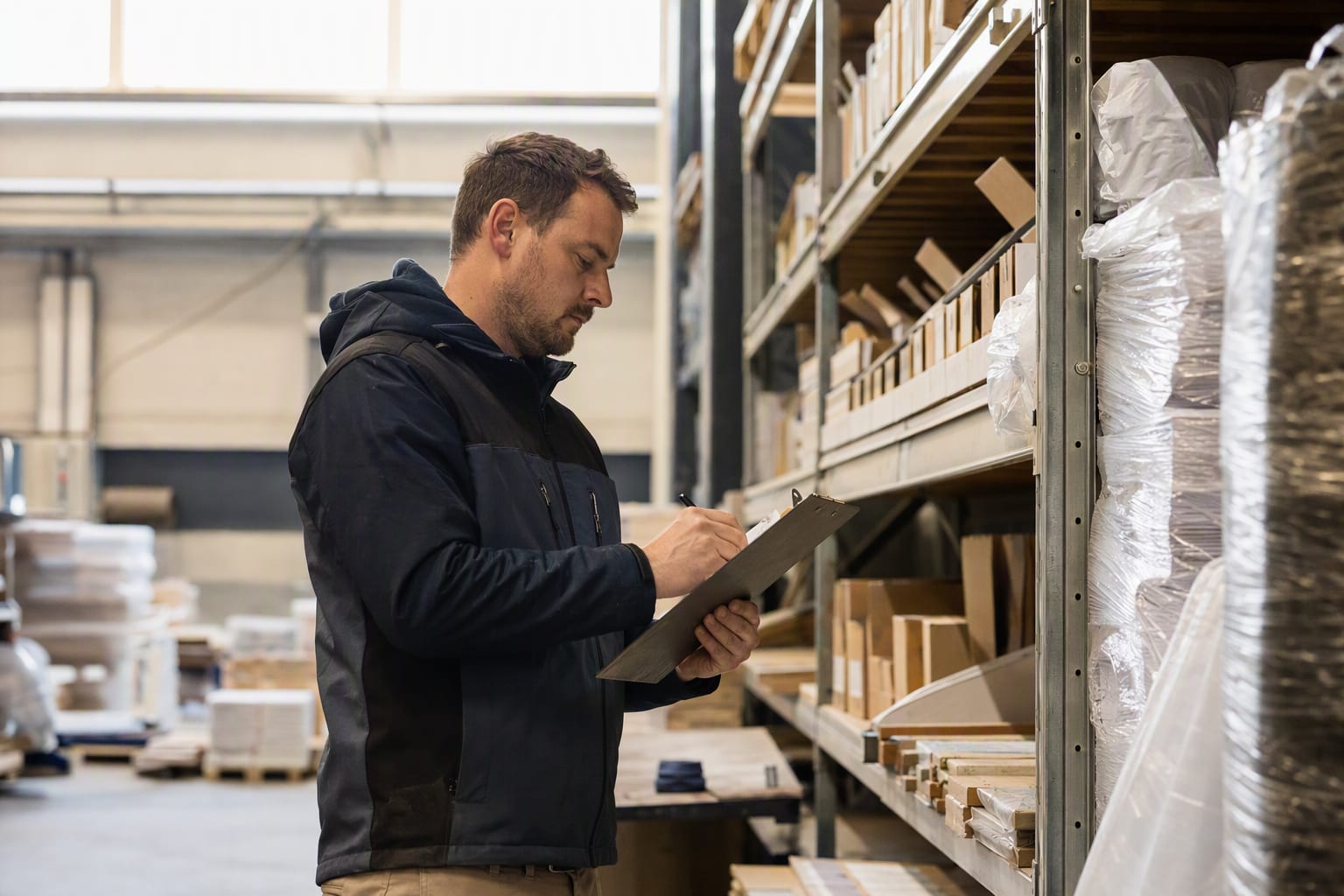 SME operations floor in a warehouse setting