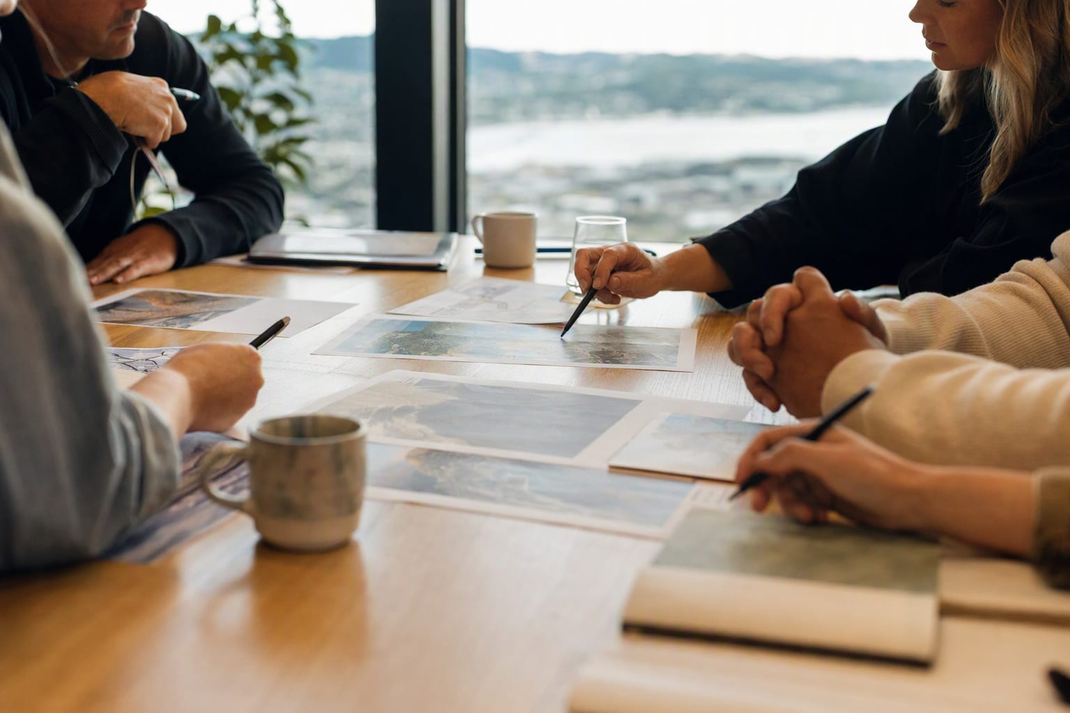 Boardroom scene, an executive advisory conversation